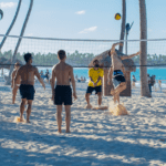 Dardos Y Tenis En Las Instalaciones Del Resort En Princess Family Club Bavaro En Republica Dominicana, Punta Cana, Caribe