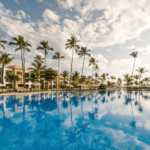 Disfrutando De Un Desayuno Variado Y Delicioso Mientras La Brisa Caribeña Acaricia Tu Rostro En Ocean Blue Sand Beach Resort En Republica Dominicana, Punta Cana, Caribe